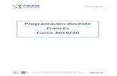 Programación docente Francés Curso 2019/20€¦ · francÉs mcer horas de docencia niveles de francÉs centro de idiomas acreditaciÓn ministerio francÉs de educaciÓn básico