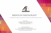MENUS DU RESTAURANTlyc21-annajudic.ac-dijon.fr/IMG/pdf/menus_septembre_2019...MENUS DU RESTAURANT Le restaurant est ouvert le midi à partir de 12 heures et en soirée à partir de