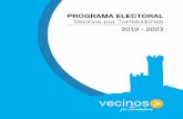 PROGRAMA ELECTORAL Vecinos por Torrelodones 2019 - 2023vecinosportorrelodones.org/assetsprogramaelectoral... · No queremos un programa que sea un “brindis al sol” o la “carta
