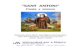SANT ANTONI - Biblioteca Virtual Seniorbibliotecavirtualsenior.es/wp-content/uploads/2016/06/2...2016/06/02  · "SANT ANTONI" Fiesta y música Adoración Giner Martí, José Miguel