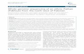 Whole genome sequencing of an ethnic Pathan (Pakhtun) from … · 2017. 7. 1. · RESEARCH ARTICLE Open Access Whole genome sequencing of an ethnic Pathan (Pakhtun) from the north-west