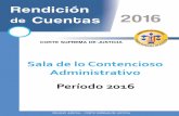 Rendición de Cuentas 2016 - República de El Salvador · rendición de cuentas 2016 organo judicial - corte suprema de justicia 8 notificaciones realizadas – aÑo 2016 sesiones