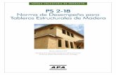 PS 2-18 Norma de Desempeño para Tableros Estructurales de ... · PDF file PS 2-18: Norma de Desempeño para Tableros Estructurales de Madera Forma E T350A LA ˜ 2020 APA – The Engineered