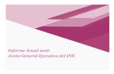 Informe Anual 2016 Junta General Ejecutiva del INE€¦ · Informe anual 2016 de la Junta General Ejecutiva del INE 6 2. Resumen de sesiones de la Junta General Ejecutiva Agosto.
