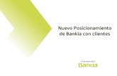 Nuevo Posicionamiento de Bankia con clientes · Evolución del Posicionamiento Competitivo Cuota Mercado de Crédito Cuota Mercado de Fondos de Inversión Productos vendidos/empleado