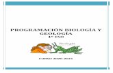 PROGRAMACIÓN BIOLOGÍA Y GEOLOGÍA · USO DE LAS TIC 24 13. TRABAJOS MONOGRÁFICOS E INTERDISCIPLINARES 24 ANEXOS I, II 26 IES JOAQUÍN TURINA CURSO 2019-2020 3 BIOLOGÍA Y GEOLOGIA