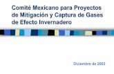 New Comité Mexicano para la Mitigación y Captura de Gases de … · 2014. 10. 15. · Captura de Emisiones de Gases de Efecto de Invernadero estará encargado de desarrollar estas