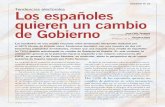 Tendencias electorales Los españoles quieren un cambio de ......el GETS (Grupo de Estudio sobre Tendencias Sociales), con una muestra de dos mil trescientas entrevistas domiciliarias,