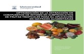OPTIMIZACIÓN DE LA EXTRACCIÓN DE COMPUESTOS DE …zaguan.unizar.es/record/31661/files/TAZ-TFM-2015-177.pdf · de sus propiedades antioxidantes 7 1.3. Extracción de compuestos de