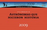CALENDARIO Astrónomas que hicieron historia · Eclipse anular de Sol Enero 2009. Fátima de Madrid Astrónoma Gran parte de su vida transcurrió en Córdoba, entonces centro del
