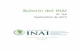 Boletín del INAIinai.org.ar/archivos/boletines/Boletín INAI 164.pdfBoletín Nro. 164 - Septiembre de 2017 6 El cierre del evento estuvo a cargo del Director Ejecutivo de la Bolsa