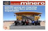 KGHM pone en marcha Sierra Gorda y anuncia expansión · CSIRO Chile realiza Encuesta Nacional de Percepciones hacia la Minería Estudio destaca la importancia de generar vínculos