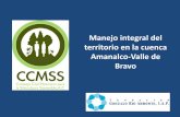 Manejo integral del territorio en la cuenca Amanalco-Valle de Bravo · 2017. 7. 17. · OBJETIVOS – Objetivo general Impulsar el manejo integral y sustentable de la Cuenca Amanalco-Valle