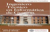 Ingeniería Técnica Informática de Gestión Guía Académica ......1. Guía Académica 2014-2015 Universidad de Salamanca Ingeniería Técnica Informática de Gestión