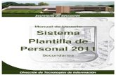 Manual de Usuario Sistema Plantilla de Personal 2011web.seducoahuila.gob.mx/plantilla2011/docs/MANUAL_SECUNDARI… · Sistema de Plantilla de Personal Secundarias Manual de Usuario