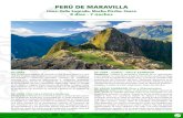 Perú de Maravilla - Empresa Mayorista de Viajes y Turismo · Recomendaciones sobre su equipaje a Machu Picchu y al Valle Sagrado w Pernocte en en el Valle Sagrado y en Aguas Calientes.