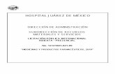 HOSPITAL JUÁREZ DE MÉXICOhospitaljuarez.salud.gob.mx/descargas/licitaciones/BA... · 2018. 4. 4. · hospital juÁrez de mÉxico direcciÓn de administraciÓn subdirecciÓn de recu