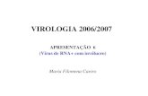 Apresentação do PowerPoint - ULisboabmg.fc.ul.pt/Disciplinas/Virologia/teoricas... · Levy, J. A., Fraenkel-Conrat, H. and Owens, R. A. (1994). “Virology”. 3rd edition. Prentice-Hall,