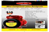 Mini Compresor para Aerógrafo - Sus Refaccionesmikels.susrefacciones.com/mikels/ficha-tecnica/CPA-1.pdf · t Mini Compresor para Aerógrafo GARANTÍA • SERVICIO • REFACCIONES