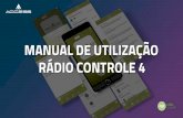 New MANUAL DE UTILIZAÇÃO RÁDIO CONTROLE 4 · 2019. 5. 28. · Grupo Mural Estastístca programaçäo Apresentadores Promoções Podcast Usuários Sair Excluído com sucesso' QMural