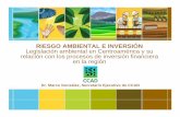 Legislacion Ambiental en Centroamerica...de Licenciamiento Ambiental • Cuatro temas clave: • 1. Impactos y riesgos ambientales del proyecto al ambiente (potencial contaminación