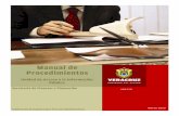 Manual de Procedimientos - Veracruz...• Para gestionar las Solicitudes de acceso a la información pública, deberán contener: - Nombre del solicitante o en su caso del representante