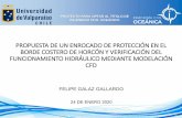 Presentación de PowerPoint · OBJETIVOS Y ALCANCES 5 OBJETIVO GENERAL: Proponer un enrocado de protección en el borde costero de Horcón, que permita resguardar y dar seguridad