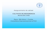 Bqca. QM Alicia I. Cuesta, Consultora Internacional de la FAO · Adquisición de Cepas de referencia: 1 era opción: Obtención directa a partir de una colección nacional e internacional
