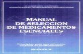 cdn. · Catalogación hecha por el Centro dE Documentación "Carlos Enrique Paz Soldán" OPS/OMS Perú . Manual de selección de medicamentos esenciales: Principios para una selección