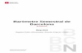 Baròmetre Semestral de Barcelona · Baròmetre Semestral de Barcelona Maig 2016 Evolució Pla d’Estudis Sociològics Registre Públic d'Enquestes i Estudis d'Opinió : r16021 FITXA