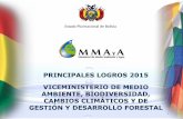 Presentación de PowerPoint · 2019. 2. 15. · PRINCIPALES LOGROS 2015 VICEMINISTERIO DE MEDIO AMBIENTE, BIODIVERSIDAD, CAMBIOS CLIMÁTICOS Y DE GESTIÓN Y DESARROLLO FORESTAL 1.