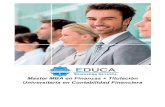 Master MBA en Finanzas + Titulación Universitaria en ...cdn.educa.net/PDFs/cursos/Master-Mba-Finanzas.pdf · Master MBA en Finanzas + Titulación Universitaria en Contabilidad Financiera