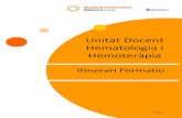 Unitat Docent Hematologia i - MutuaTerrassa · PDF file 2020. 7. 23. · ITINERARI FORMATIU HEMATOLOGIA I HEMOTERÀPIA Coordinadora: Dra.Cristina Estrada (ap d’estudis) Autors: Dra.