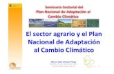 El sector agrario y el Plan Nacional de Adaptación al Cambio … · 2018. 1. 16. · 4 Plan Nacional de Adaptación al Cambio Climático (PNACC) ADAPTACIÓN AL CC EN EL ÁMBITO NACIONAL