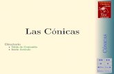 Las Cónicasceahformacion.es/data/documents/BI_M_Conicas_tema... · Secci´on 3: La elipse 13 • Excentricidad Deﬁnicion´ 3.2 Llamamos excentricidad e de una elipse al cociente