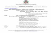 AGENDA SEMANAL - senado.gob.do...Dirección General de Aduanas (DGA) Consorcio Ambiental Dominicano (CAD) ... Proyecto de Ley de Aduanas. Presentado por el senador Charles Mariotti
