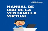 MANUAL DE USO DE LA VENTANILLA VIRTUAL...la Ventanilla Virtual, plataforma digital que permitirá a los operadores de transporte regular y especial de personas realizar sus trámites