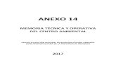 ANEXO 14 - Mendoza · 2019. 11. 1. · anexo 14 memoria tÉcnica y operativa del centro ambiental proyecto gestiÓn integral de residuos sÓlidos urbanos zona metropolitana de la