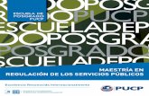 MAESTRÍA EN REGULACIÓN DE LOS SERVICIOS PÚBLICOSfiles.pucp.edu.pe/.../2011/...servicios-publicos3.pdf · Los servicios públicos (la provisión de electricidad y de otras fuentes