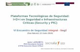 Plataformas Tecnológicas de Seguridad: I+D+i en Seguridad ...€¦ · SEG2: Presentación PESI I+D+i en Security (Gas Natural, 12-Junio 2014) Plataformas Tecnológicas de Seguridad: