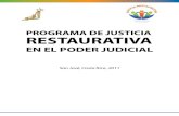 PROGRAMA DE JUSTICIA RESTAURATIVAjusticiarestaurativa.org/news/justicia restaurativa.pdfe.1. Plan piloto en Justicia Restaurativa en Materia de Contravenciones..... 25 e.2. Red de