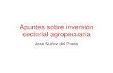 Apuntes sobre inversión sectorial agropecuaria · 2012. 10. 5. · INVERSIÓN PÚBLICA Gráfica No 4 Estructura de la Inversión Pública 1987-2002 0,5 1 2 1 6 10 13 21 21 23 29
