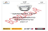 Reglamento Deportivo Sandero Cup 2017 - codonysport · - 6 - SANDERO CUP Los pilotos y copilotos inscritos en la “SANDERO CUP” renuncian a la presentación de cualquier reclamación