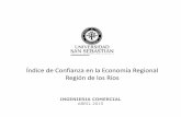 Índice de Confianza en la Economía Regional Región de los Ríos · ABRIL 2015. Antecedentes Actualmente los principales indicadores que miden la confianza de los consumidores,