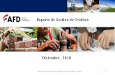 Reporte de Gestión de Créditos - Agencia Financiera de ... Diciembre web 2018.pdf · Cantidad de viviendas financiadas con recursos de la AFD Número de viviendas y monto financiado