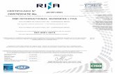 CERTIFICADO N° 20181/09/I CERTIFICATE No. DMI ... · manufacture and trade of cable ties. trade of insulation tapes, fast connectors, receptacles, flexible polyolefin tubes, insulation