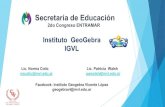 Secretaría de Educación - Entramar€¦ · Docente o específicas a través de cursos, jornadas, talleres. Participar en las actividades de la Comunidad GeoGebra Nacional e Internacional
