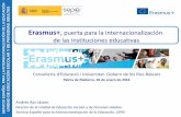 Presentación de PowerPointerasmusmarratxi.weebly.com/uploads/4/9/4/9/...2. SEPIE, la Agencia Nacional para el programa Erasmus+ y otras iniciativas internacionales 3. Erasmus+, bases