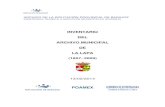 INVENTARIO DEL ARCHIVO MUNICIPAL DE LA LAPA (1857~2009) · - Expedientes de obras municipales 1999 / 2002 100 - Expedientes de obras municipales 2002 / 2004 101 - Expedientes de obras