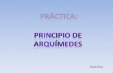 Principio de Arquímedes - fisicayquimicaenlared.webnode.com€¦ · Principio de Arquímedes: Todo cuerpo sumergido en un fluido (líquido o gas), experimenta una fuerza (empuje)